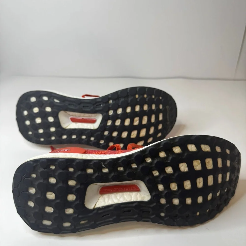 Adidas Ultra Boost X Running Shoes Orange Mesh Size 7.5 - Picture 5 of 6